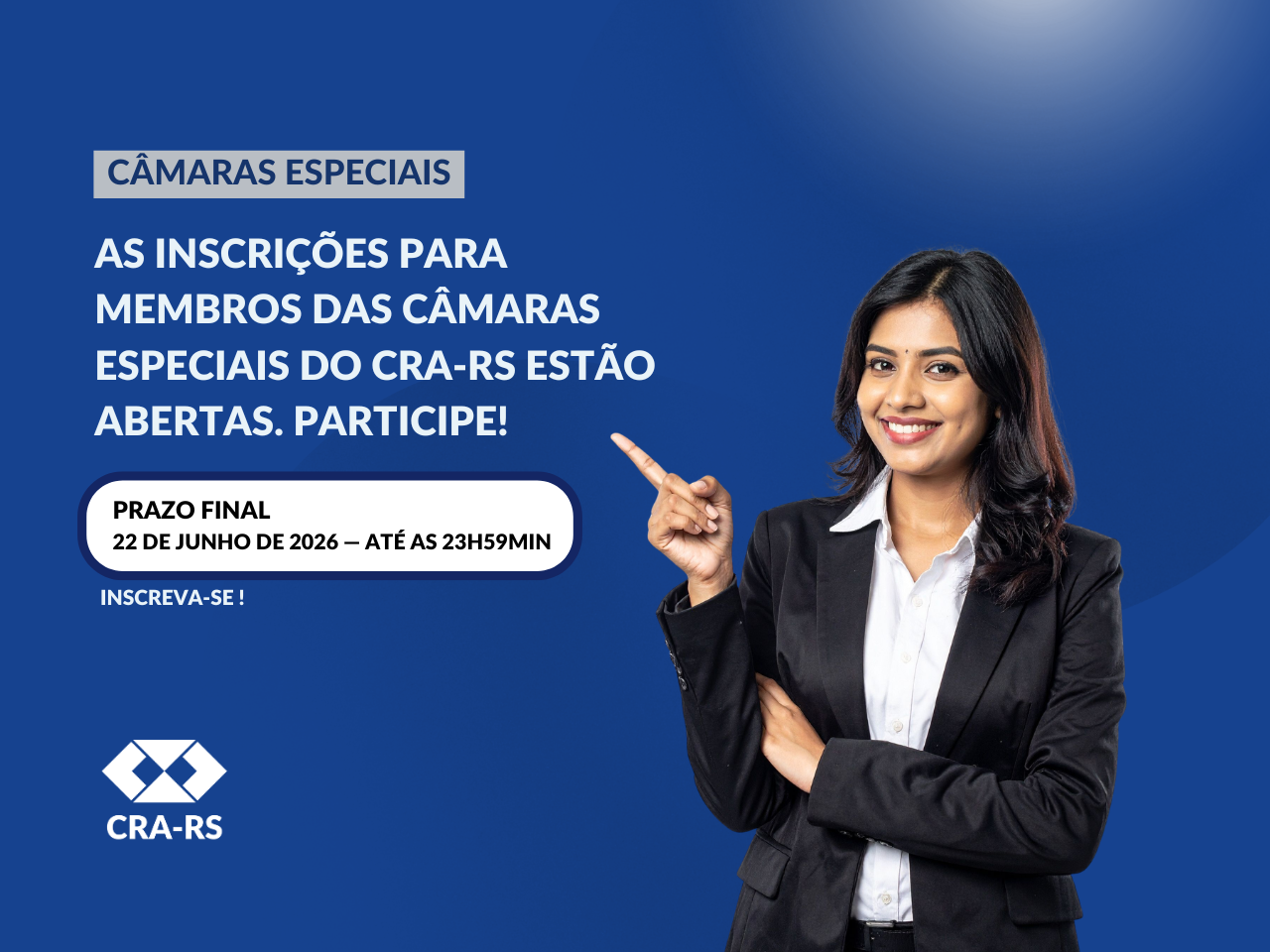 Participe das Câmaras Especiais do CRA-RS
